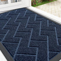 OLANLY Front Door Mat Outside 29.5x17, All-Season Absorbent Rubber Doormat | by OLANLY