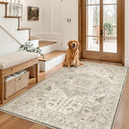 Madane Area Rug 4x6 Washable Rugs Vintage - Image 3