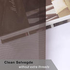 Sheer Chocolate Curtains, Sheer Curtains 84 inch Length 2 Panels Set, Rod - Image 8