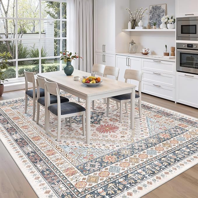 Pink Rugs for Bedroom-10x12 Area Rugs for Living Room, Dining Room, Low Pile - Image 8