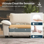 HERA'S HOUSE 88" Modular Sectional Sofa, L Shaped Couches - Image 6