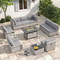 8-Seat Outdoor Wicker Patio Furniture Set by MASIONBACKYARDS