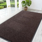 OLANLY Front Door Mat 59x30, Waterproof Heavy-Duty Indoor Outdoor Doormat | Tan by OLANLY