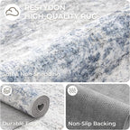 2'6 x 8' Runner Rug Non Slip, Washable Kitchen Rugs, Nursery Room, Soft Runner - Image 7