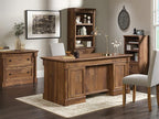 Sauder Palladia Executive Desk, 29.5"D x 65.1"W x 29.61"H, Vintage Oak finish - Image 17