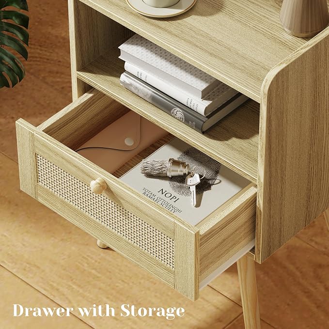 SUPERJARE Nightstands Set of 2, Night Stands - Image 5