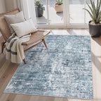 Soalmost Abstract 4x6 Area Rug Washable Rugs - Image 2