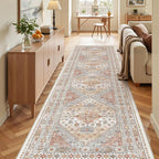 3x12 Runner Rug Non Slip, Washable Hallway Runner Rug, Living Room, Long Rug - Image 5
