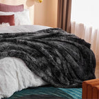 Bedsure GentleSoft Fluffy Black Blanket Cozy Gifts - Image 8