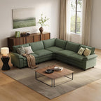 LINSY HOME Modular Sectional Sofa, 5-Seat Corduroy Modern Cloud Couch by LINSYHOME