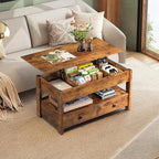 WLIVE Coffee Table, Lift Top Coffee Table - Image 2
