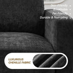 110.6" L Shaped Sectional Sofa, Modular Cloud Deep Seat Couch - Image 7