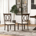 Roundhill Furniture Windvale Fabric Upholstered Dining Chair - Image 3