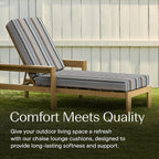 Honeycomb Outdoor Chaise Lounge Cushion - Image 3