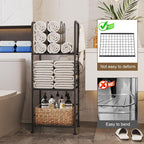 Towel Racks for Bathroom 3-Tier, Durable Metal Towel Rack Stand, Pool Items - Image 6