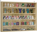 HOMCOM 5-Tier Display Cabinet, Glass Door Cabinet by HOMCOM