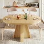 iPormis 43.3in-59in Extendable Round Dining Table - Image 3