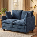 Loveseat Sofa with Cloud 3-Layer Cushion & 27" Deep Seat, Modern Small Couch by KeepYoungJoyFitYourFlow