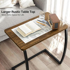 SRIWATANA Side Table, End Table, Vintage C-Shaped Couch Table - Image 6