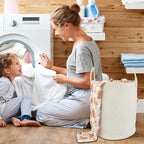 XUANGUO Cotton Rope Laundry Basket Hamper - Image 4