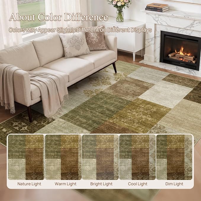 UERMEI 10x12 Area Rug for Living Room - Image 6