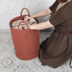 XUANGUO Cotton Rope Laundry Basket Hamper - Image 3
