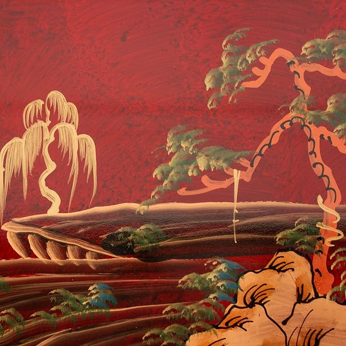 Red Lantern Artisan Crafted Lacquer Storage Cabinet - Image 8