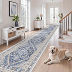 2'6 x 14' Runner Rug Non Slip, Washable Kitchen Rugs, Living Room, Extra Long by Zesthome