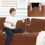 EASE MOOSE Oversized Sectional Modular Sofa, Chenille Large u Shape Sectional - Image 7