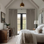 Dark Taupe Linen Blackout Pinch Pleated 108 Inch Curtains - Image 8