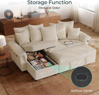 LINSY HOME 90.5'' Sectional Sleeper Sofa - Image 7