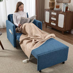 Iroomy 5-Level Adjustable Convertible Sleeper Chair, 3-in-1 Pull Out Sofa Bed - Image 2