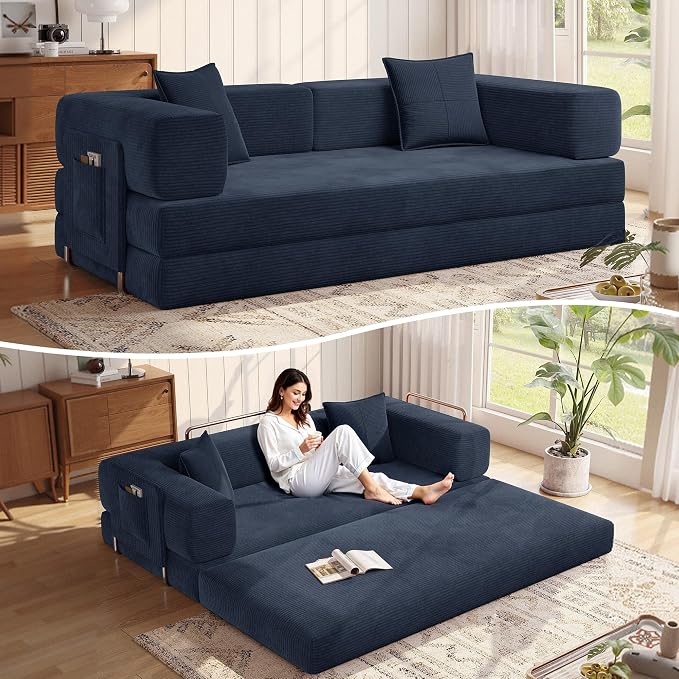 MoonSpeak 78.8''Sleeper Couch Bed by MoonSpeak