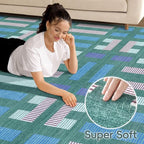 cotiled Boho 9x12 Area Rug for Living Room: Large Moroccan Washable Rug | Solve - Image 3