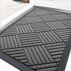 OLANLY Front Door Mat Outside Entrance, Waterproof Heavy-Duty Doormat | 29.5x17 by OLANLY