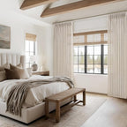 Extra Wide Natural Linen Curtains 84 Inch Length 2 Panels - Image 6