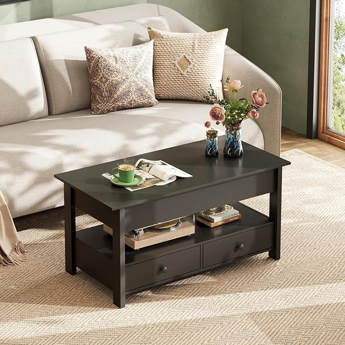 WLIVE Coffee Table, Lift Top Coffee Table - Image 7