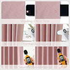 100% Blackout Curtains 80 Inch Length 2 Panels Set - Image 5
