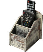 MyGift Rustic Torched Wood Remote Control Holder - Image 8