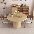 weselon Round Dining Table for 4, Modern Farmhouse Kitchen Table, 47 Inch Small - Image 3