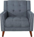 Christopher Knight Home Evelyn Mid Century Modern Fabric Arm Chair, Dark Gray by ChristopherKnightHome