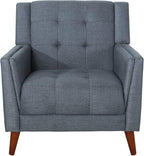 Christopher Knight Home Evelyn Mid Century Modern Fabric Arm Chair, Dark Gray by ChristopherKnightHome