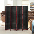 Roundhill Furniture Inkwell 4-Panel Bamboo Room Divider, Folding Portable by RoundhillFurniture