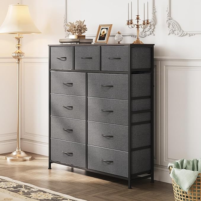 WLIVE Tall Dresser for Bedroom, Fabric Dressers Storage Tower, Dresser & Chest - Image 2