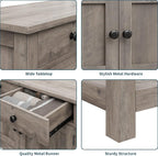 HOSTACK Farmhouse Console Table - Image 7