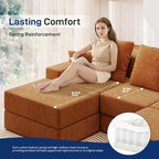 Living&Giving 101" U-Shaped Cloud Sectional Couch - Image 6