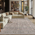 Schweek 9x12 Washable Area Rug Neutral Large Rugs by Schweek