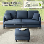Welzona 83" Couches for Living Room, Teddy Sofa Couch - Image 2