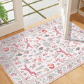 DUKINO 2x3 Entryway Rug, Washable Door Mat Animal Rug by DUKINO