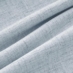 MIULEE 100% Blackout Linen Curtains 42 x 84 Inch Chambray Blue 2 Panels | - Image 9